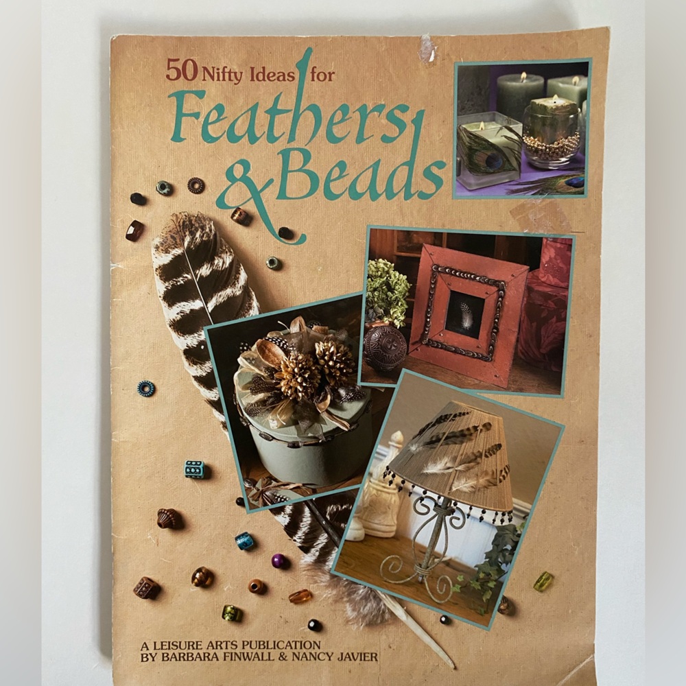 Vintage 2002 Feathers & Beads Decorative Craft Book